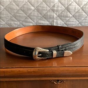 Western Cowhide Leather Belt